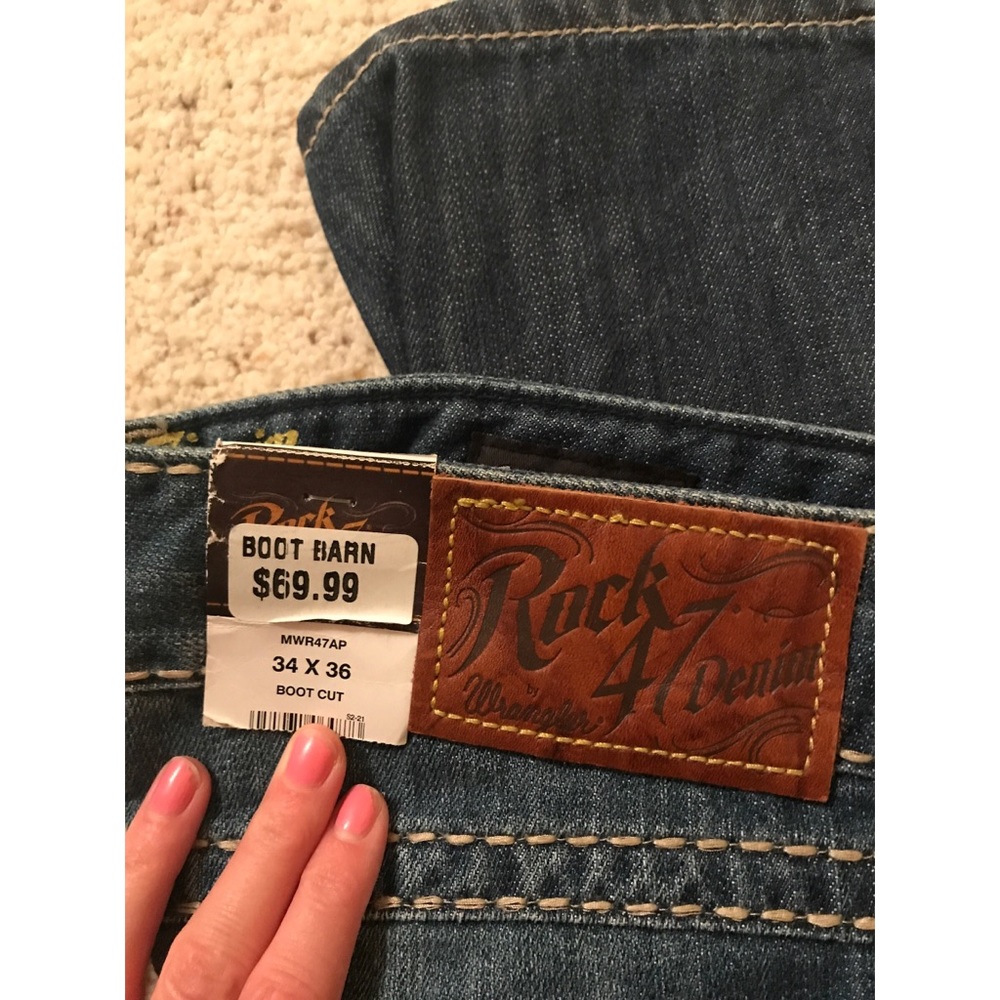 Rock 47 Denim Wrangler Boot Cut Jeans